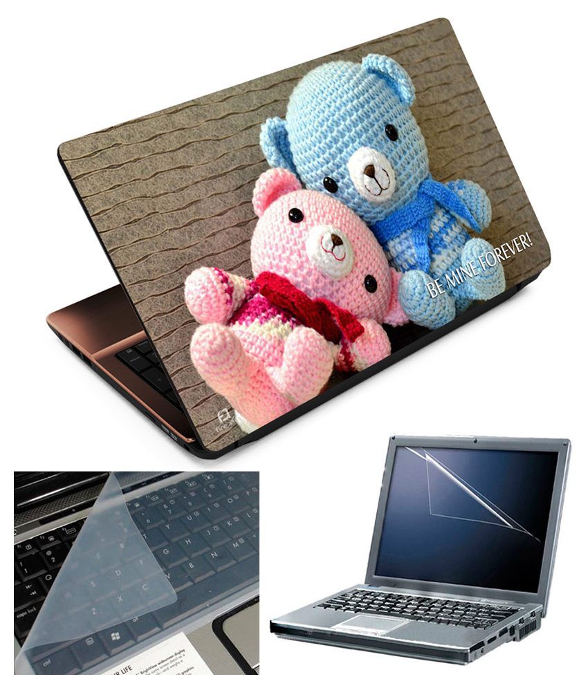 Finearts Be Mine Foreever Laptop Skin With Screen Guard And Keyboard Protector