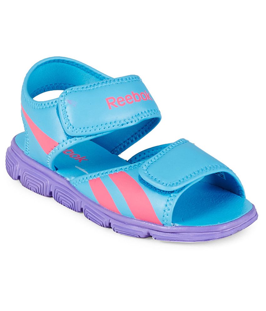 reebok pink floater sandals