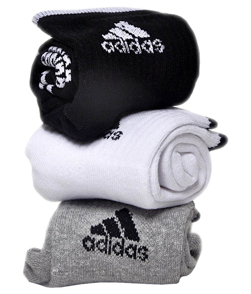 Adidas Multicolour Cotton Ankle Length Socks - Pack Of 3 Pair available at snapdeal for Rs.209