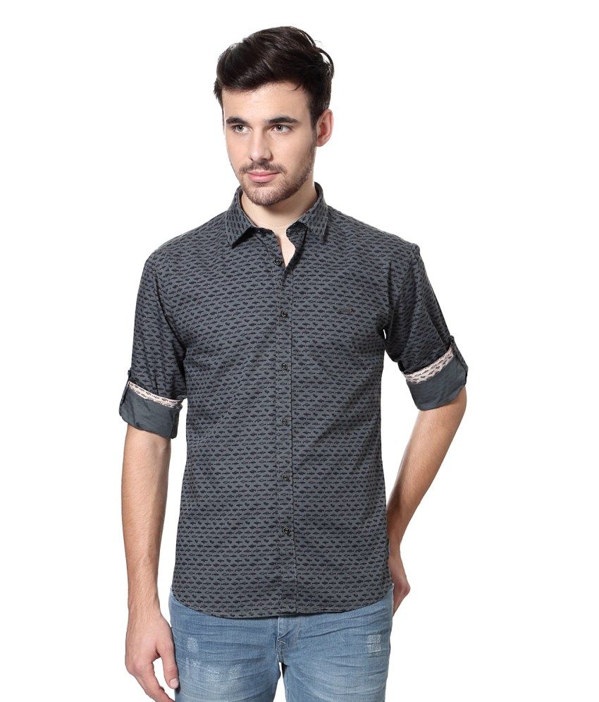 Van Heusen Grey Cotton Shirt Snapdeal price. Shirts Deals at Snapdeal. Van Heusen Grey Cotton 