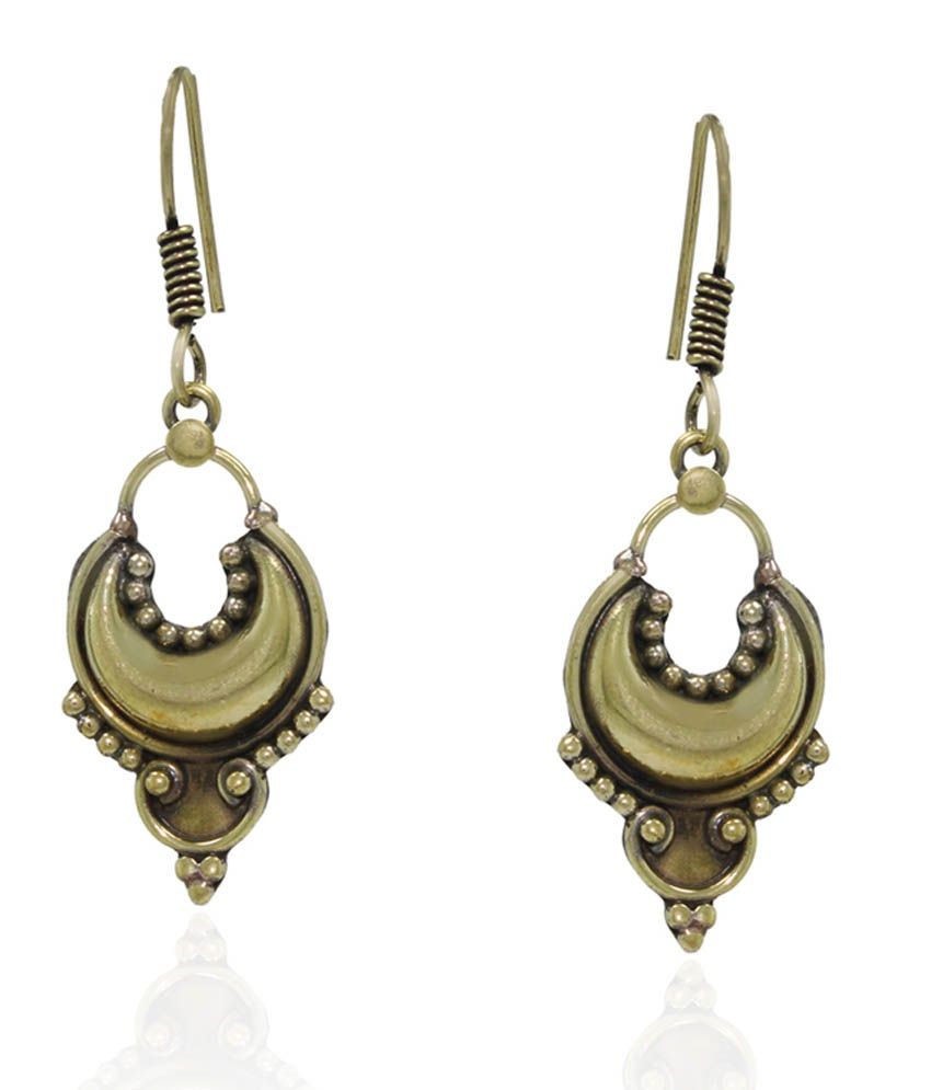 Pehchan German Silver Dangle Earrings Buy Pehchan German Silver Dangle