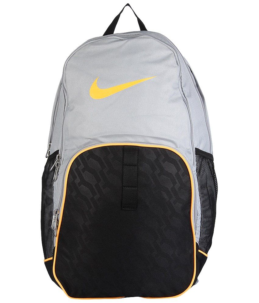 nike black and gold bookbag