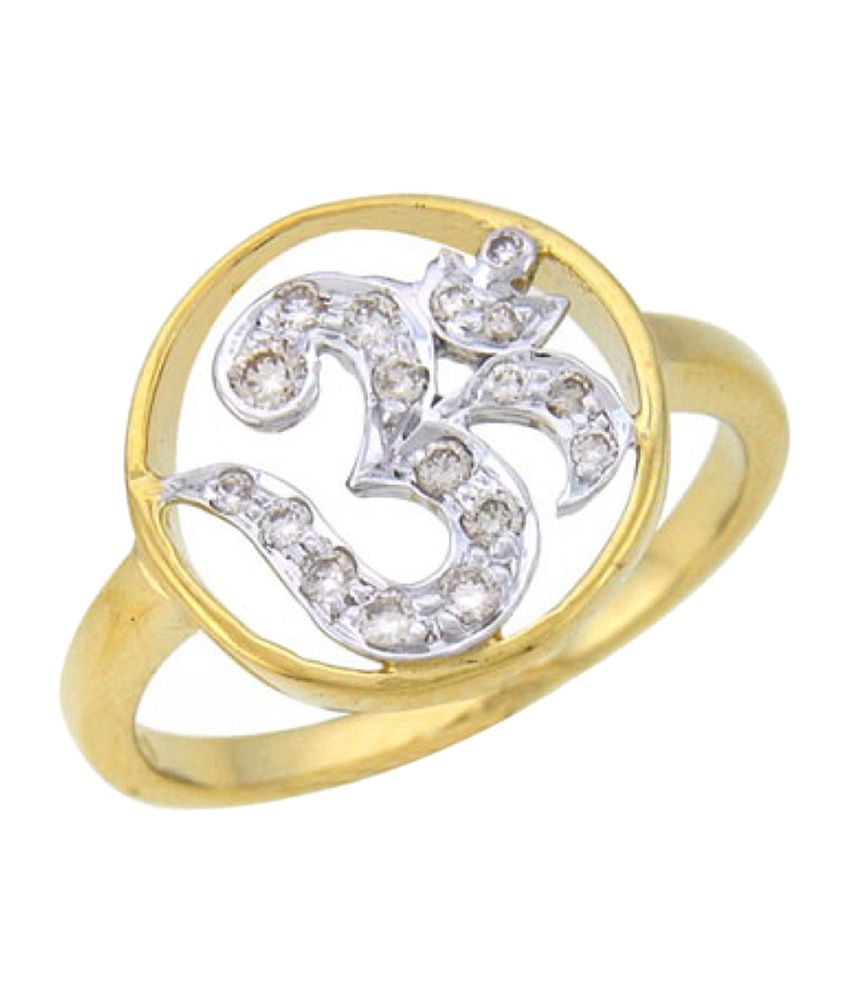 Om design gold ring for girl Clearance