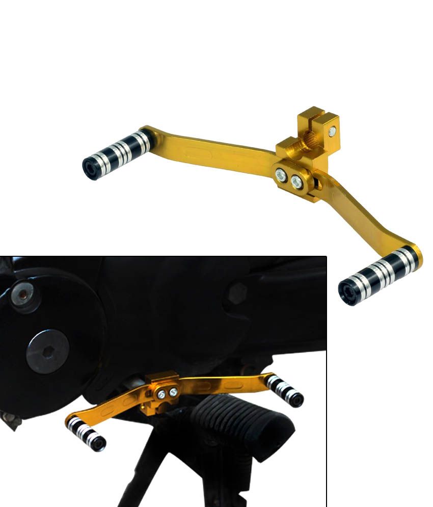 Spedy Bike Double Sided Gear Shift Lever Golden -suzuki Sling Shot