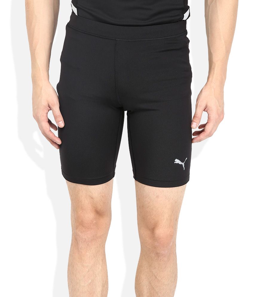 Puma Black Knitted Shorts available at snapdeal for Rs.390