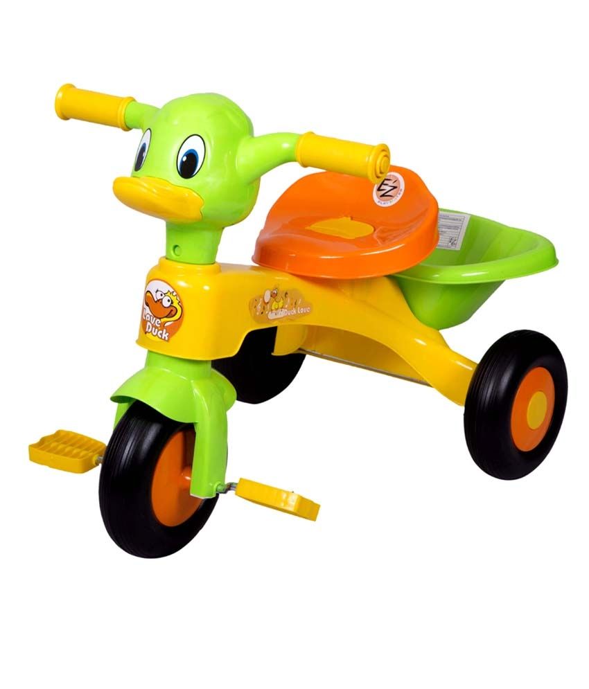 9 OFF on Ez Playmates Kids Duck Tricycle Yellow Green on Snapdeal PaisaWapas