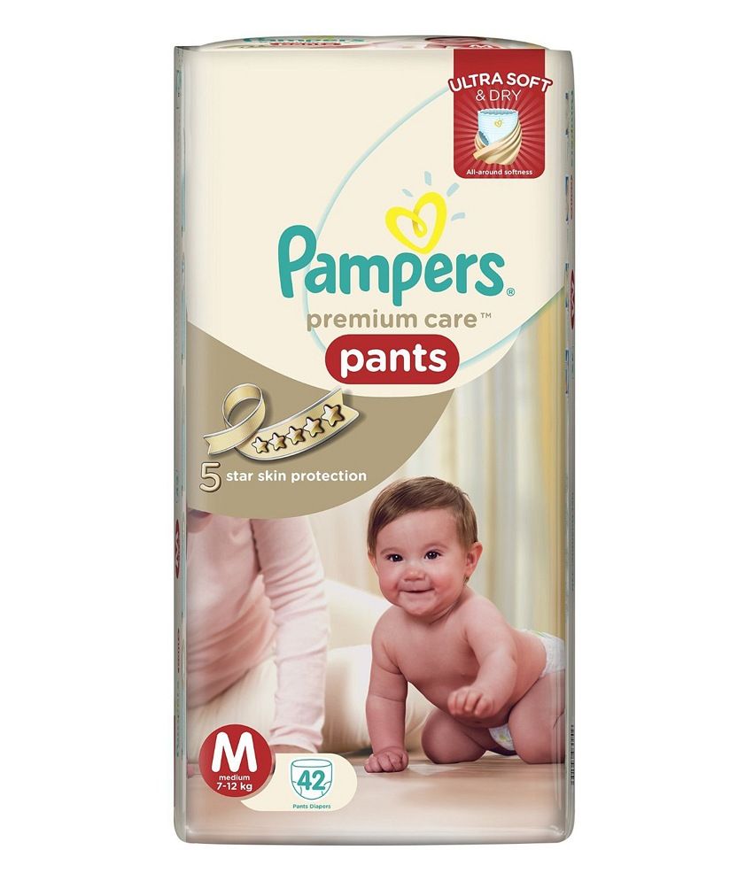 Pampers Premium Care Pants Medium Size (42 Count): Buy Pampers Premium ...