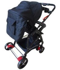Luv Lap Baby Stroller Pram Sports Black - 18158