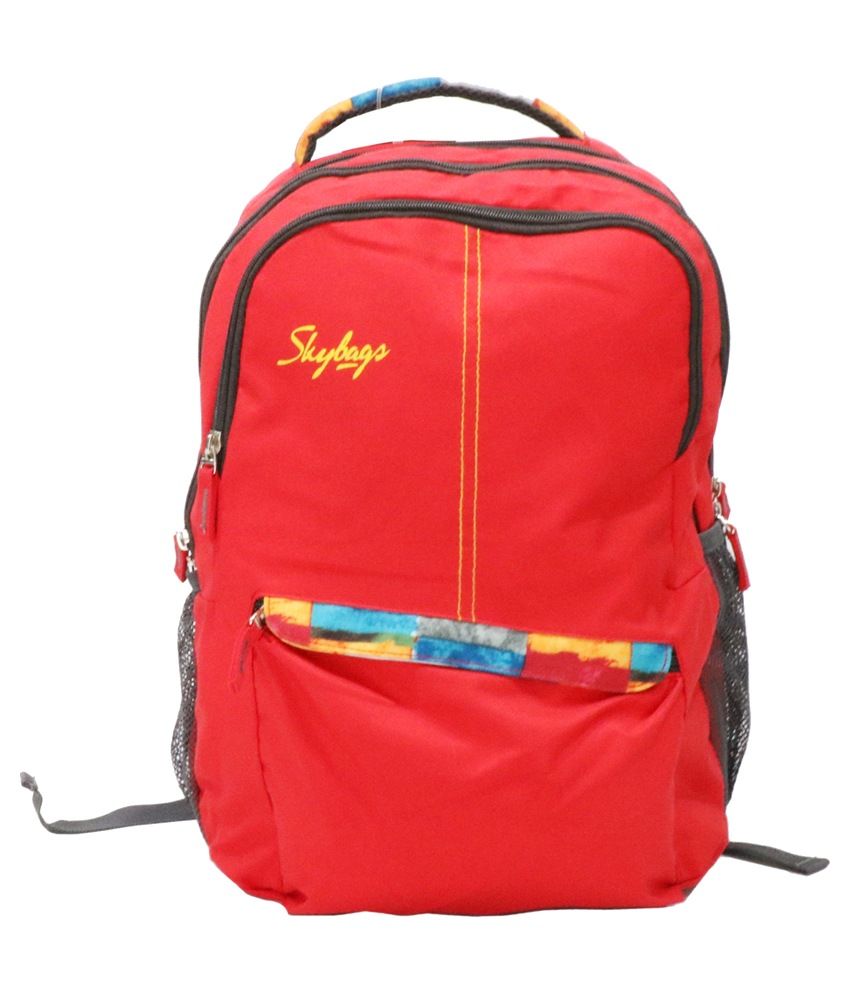 Skybag Red Polyester Backpack Buy Skybag Red Polyester Backpack
