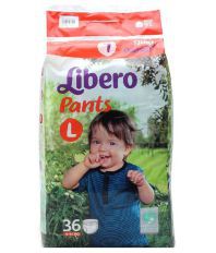 Libero White Dry Pants Diapers Large Size - 36Pcs