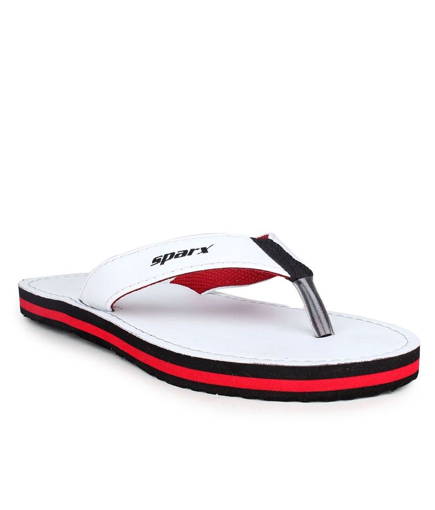 sparx white slippers