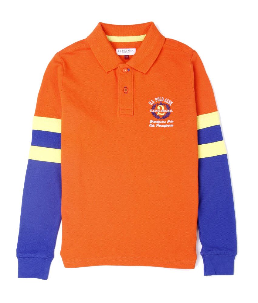 kids blue polo