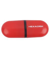 Hexadisk cap01122 16 GB Pen Drives Red