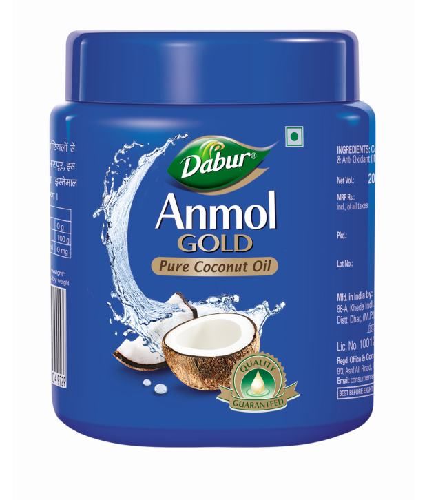 Dabur Anmol Gold Pure Coconut Oil 175 Ml Wide Mouth available at snapdeal for Rs.57