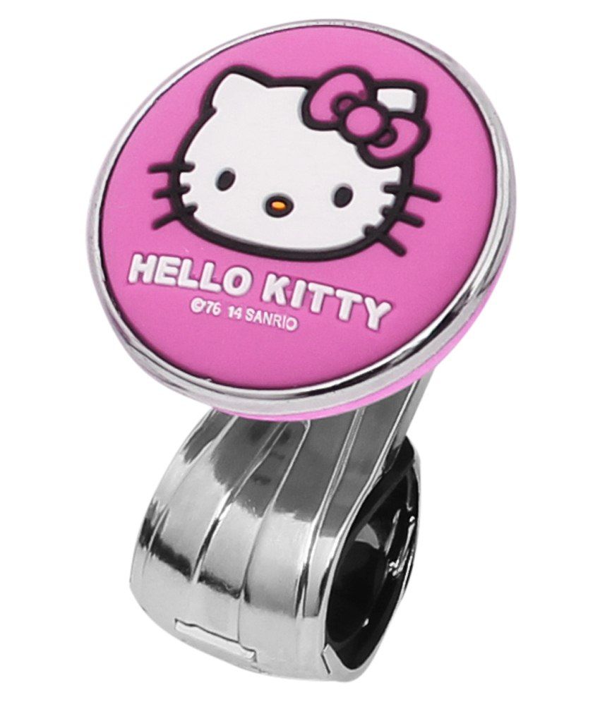 Speedwav Pink Hello Kitty Car Steering Wheel Power Holder Spinner Knob For Maruti Zen Estilo Type 2