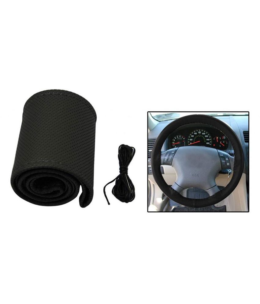 Takecare Car Steering Cover For Hyundai Fluidic Verna 4s - Black available at snapdeal for Rs.249