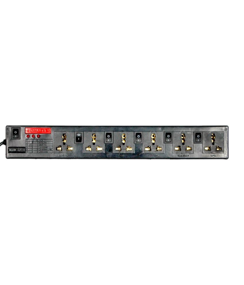 Pinnacle 6 Socket Spike Buster With 5 Mts Cable available at snapdeal for Rs.325