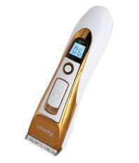Kemei  KM-3920 Professional Hair Clipper with LCD Display External Charger and Italian Blades Trimmer