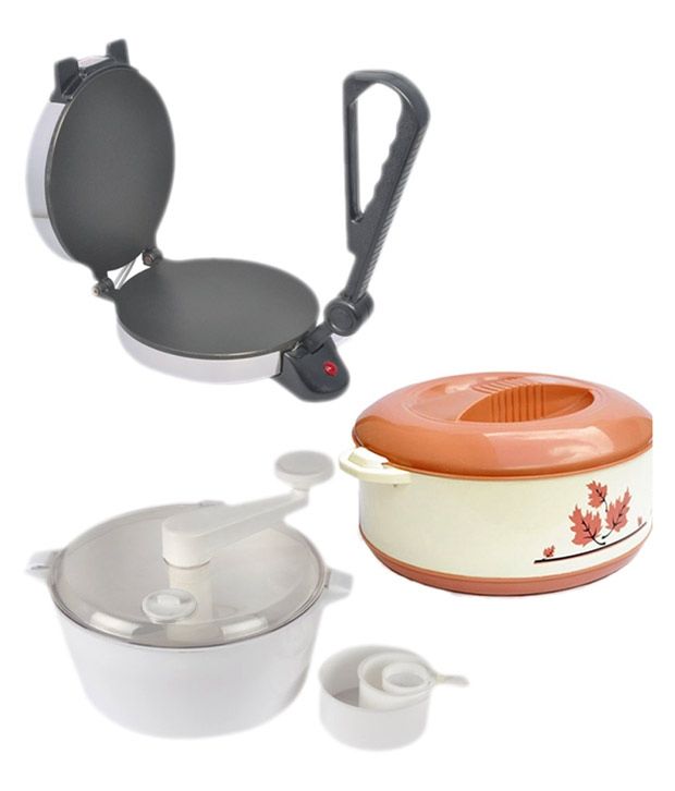 Sobo Combo Of Roti Maker, Dough Maker And Casserole