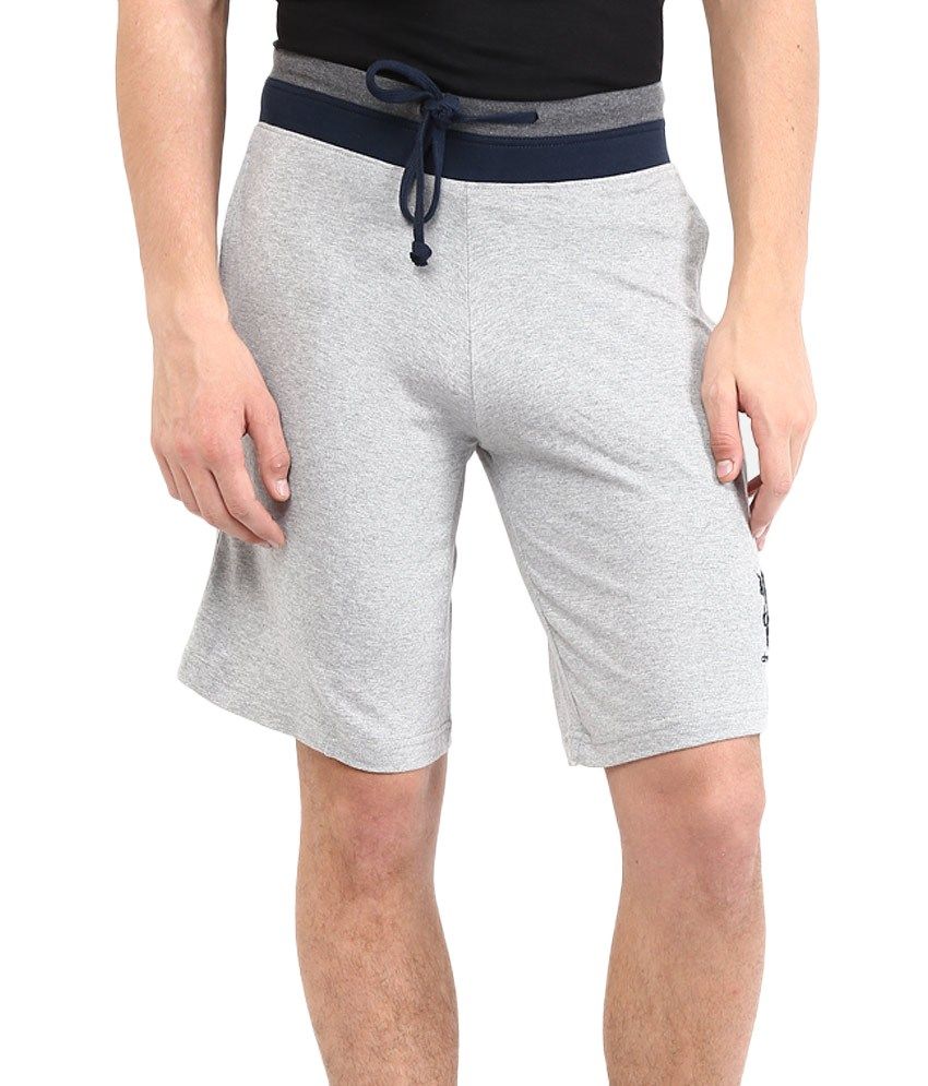 jogger shorts grey