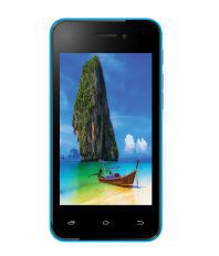 Spice Xlife 431Q Lite 4GB Blue (With Free Flip Cover)
