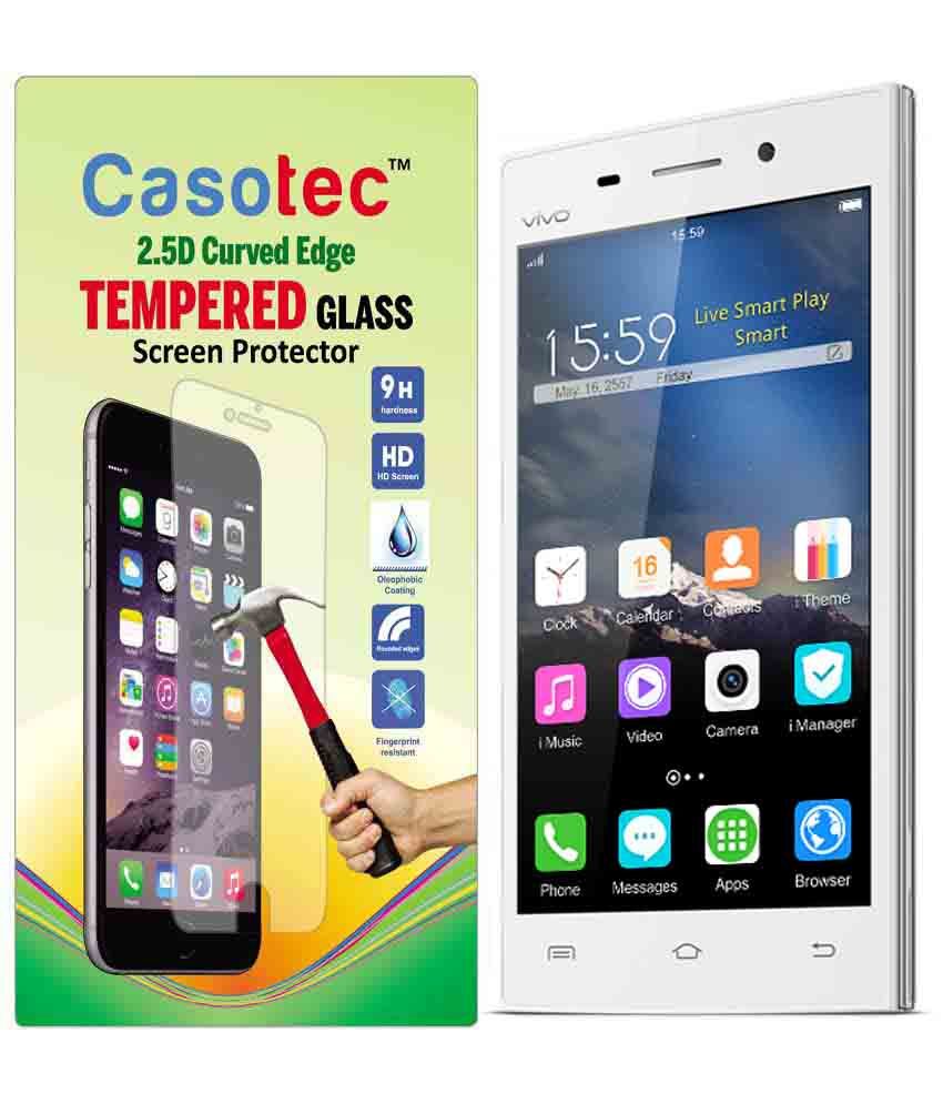 Vivo Y15 Tempered Glass Screen Guard By Casotec available at snapdeal for Rs.199