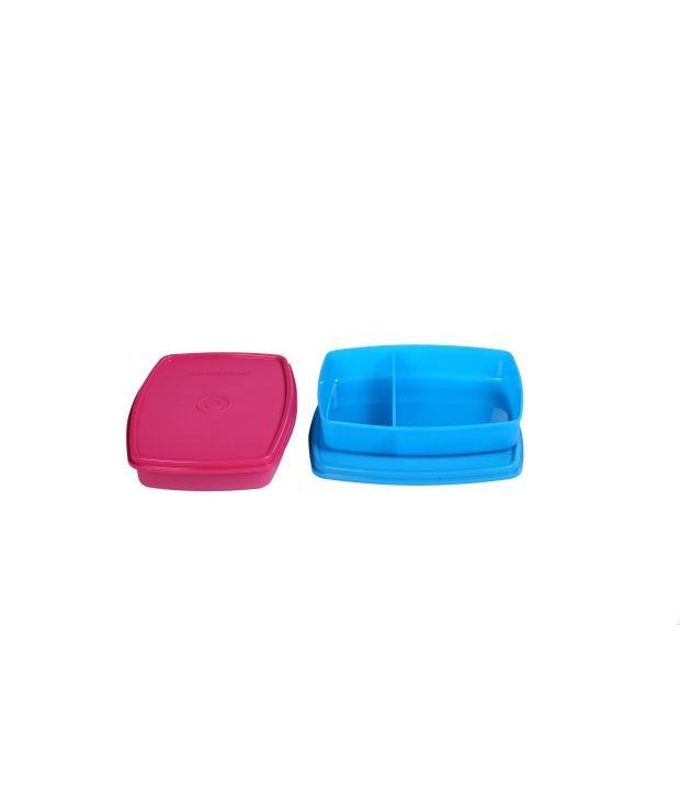 Signoraware Pink And Blue Slim Lunch Boxes 680 Ml (set Of 2) available at snapdeal for Rs.280