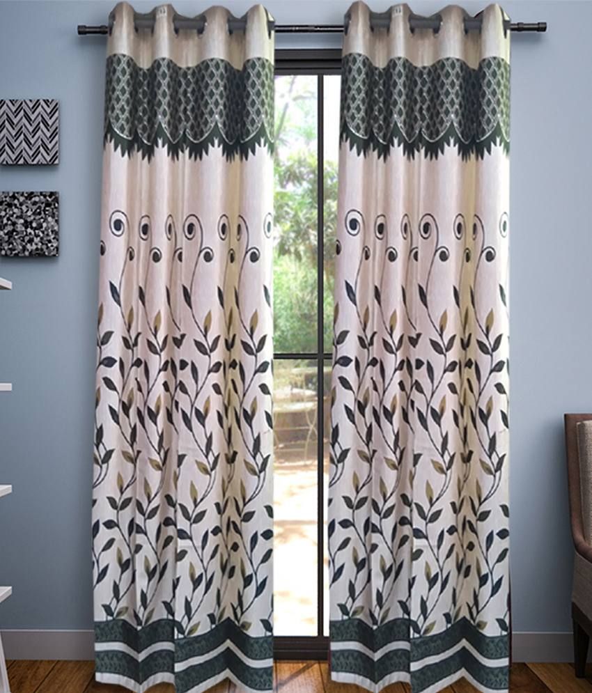 Tanishka Fabs Set of 4 Door Eyelet Curtains Tanishka Fabs Set of 4 Door Eyelet Curtains