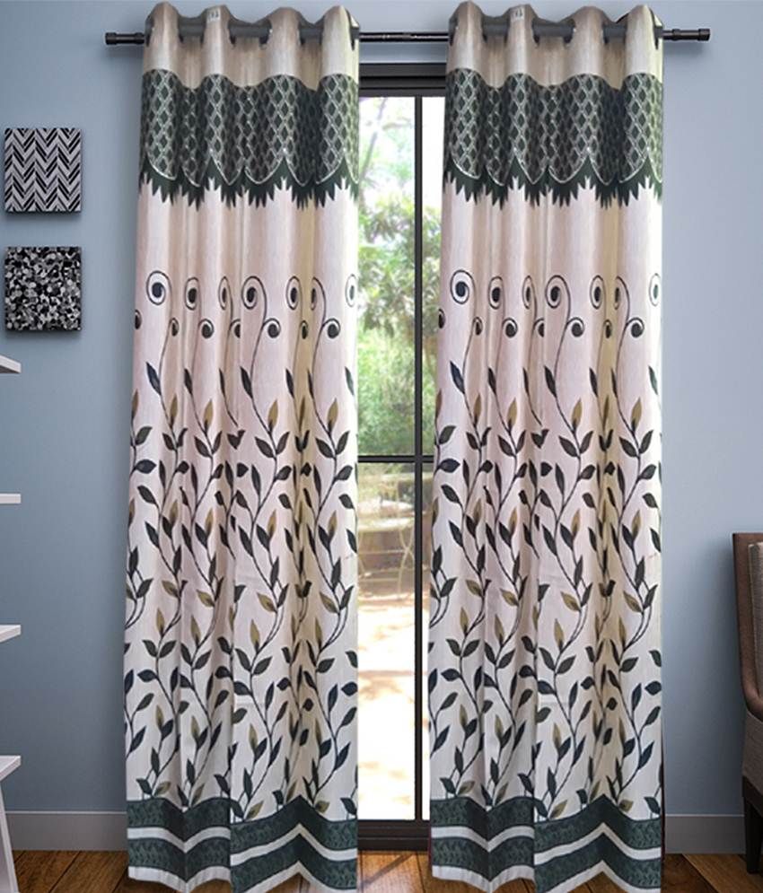 Tanishka Fabs Set of 4 Door Eyelet Curtains Tanishka Fabs Set of 4 Door Eyelet Curtains