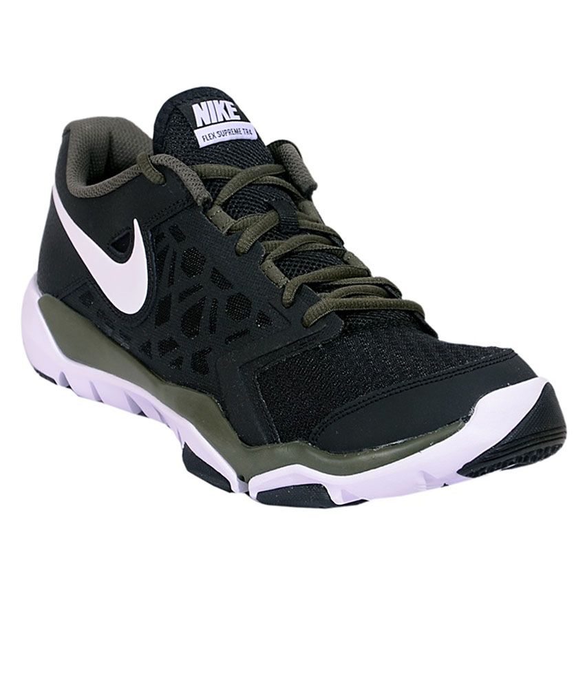 nike black sports shoes