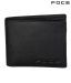 Foce Black Rugged Finish Leather Wallet