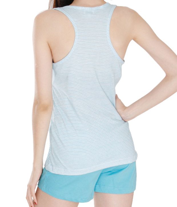 Solo Cool Light Blue Night Suit Set