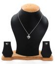 Oleva Contemporary Heart Shaped Pendant Set