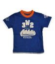 Catmoss Cotton Blue Baseball Print T-Shirt For Kids