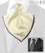 Orosilber Magnificent White-Purple Silk Pocket Square