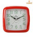 Horo Square Red Table Clock