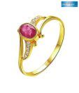 Sanskruti Diamond & Ruby Ring