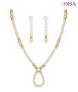 Nisa Pearls Oval Pearls Necklace Set