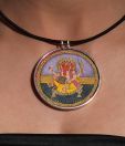 Silver Centrre Lucky Charm Ganesha Pendant