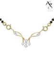 Ag Real Diamond Fashionable Wedding  Mangalsutra