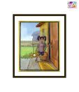 Child playing by Shougata Shome (10 x 8 inches)