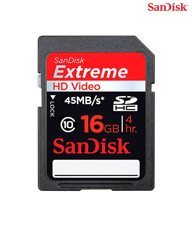 SanDisk Extreme SDHC UHSI card, 16GB, CLASS 10 for Camera Buy Best