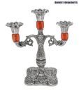 Bharat Handicrafts Silver Candle Stand