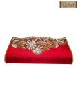 Moksh Cherishing Red Beaded Clutch