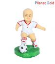 Pllanet Gold Kid Playing Football Showpiece