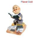 Pllanet Gold Charming Playing Kid Showpiece
