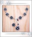 Designer Silver Inc. Wild Blue Flowers Necklace