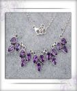 Designer Silver Inc. Pretty Purple Necklace