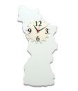 Panache Abstract White Wall Clock