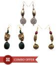 Molcha Fabulous Glass Beads Adorned Earrings Combo